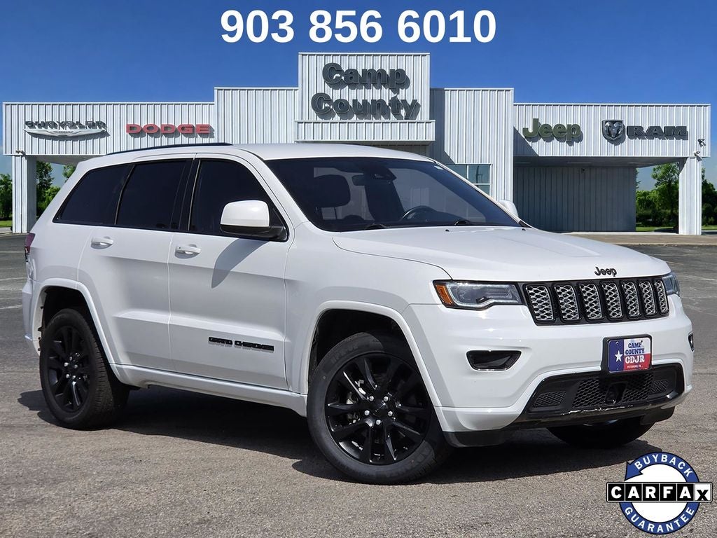 2021 Jeep Grand Cherokee Laredo X in Bright White Clearcoat — front three-quarter view