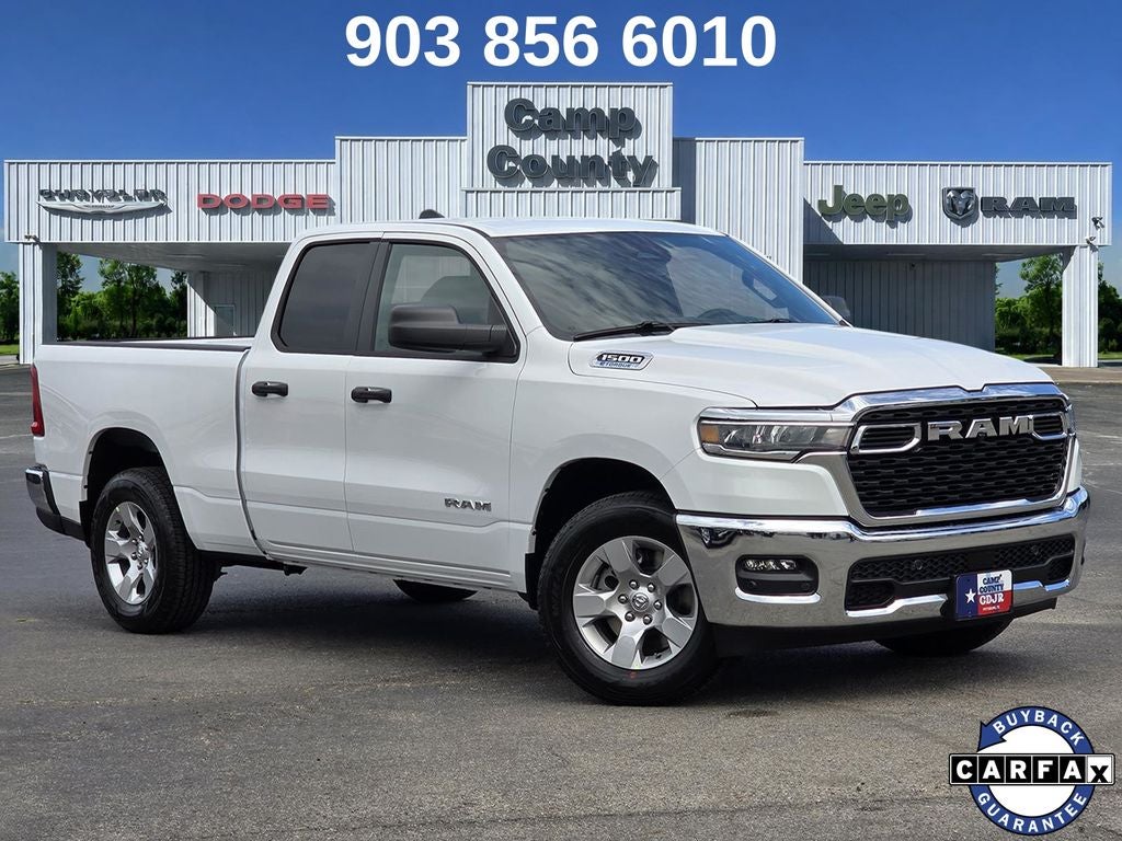 2026 RAM 1500 Big Horn/Lone Star in Bright White Clearcoat — front three-quarter view