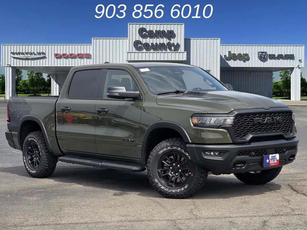 2026 RAM 1500 Rebel in Tank — front three-quarter view