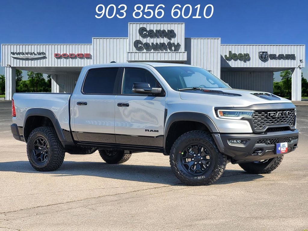 2026 RAM 1500 RHO in Silver Zynith — front three-quarter view