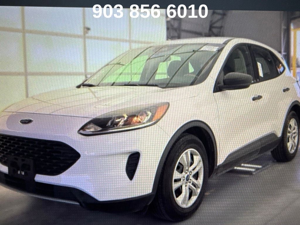 2022 Ford Escape S in Oxford White — front three-quarter view