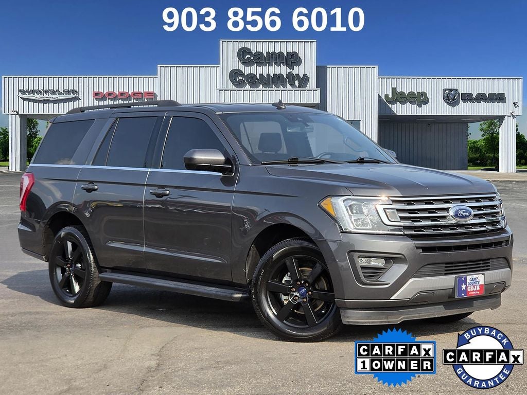 2020 Ford Expedition XLT in Magnetic — front three-quarter view