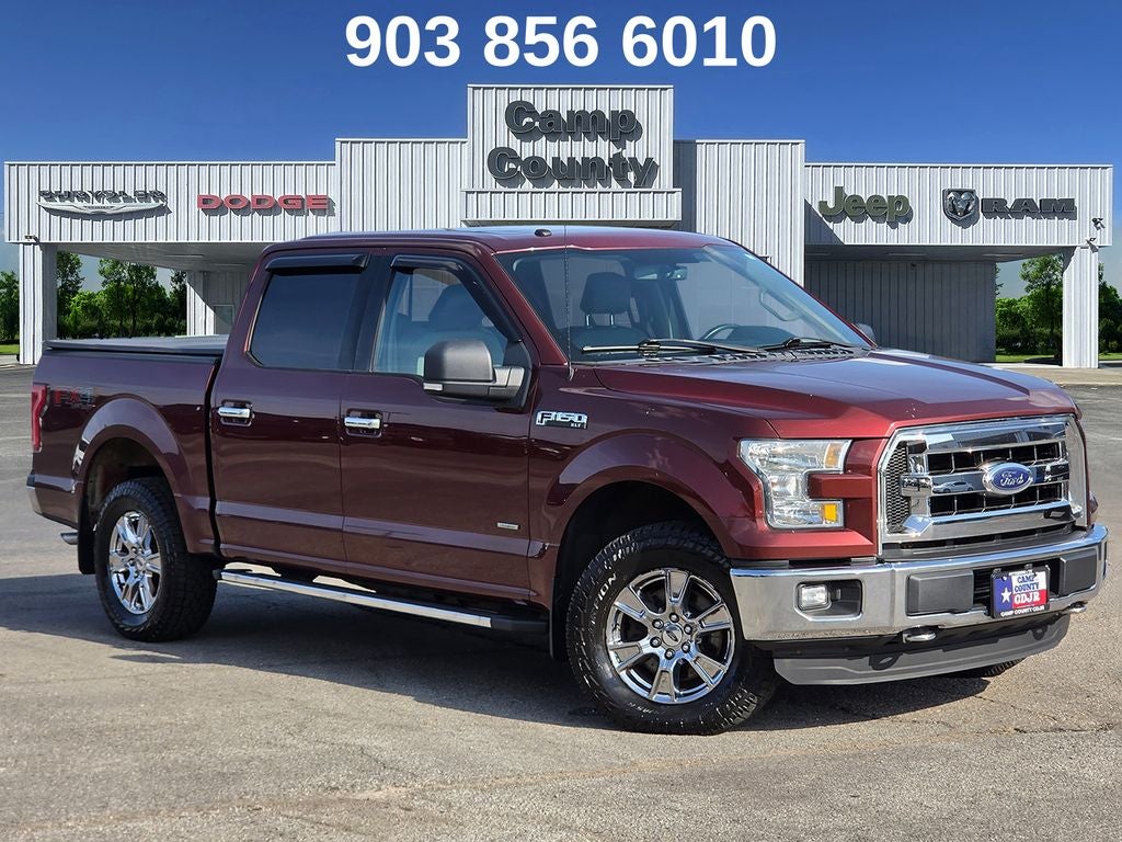 2016 Ford F-150 XLT in Bronze — front three-quarter view