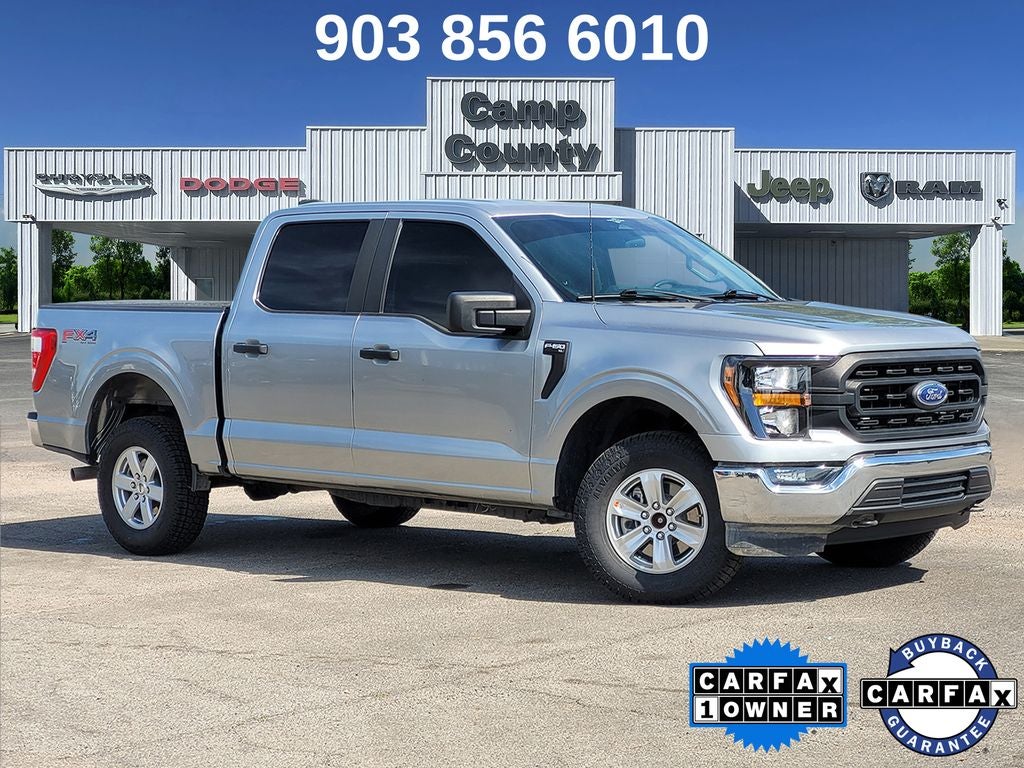 2023 Ford F-150 XL in Silver Metallic — front three-quarter view