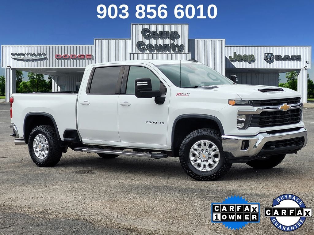 2024 Chevrolet Silverado 2500HD LT in Summit White — front three-quarter view