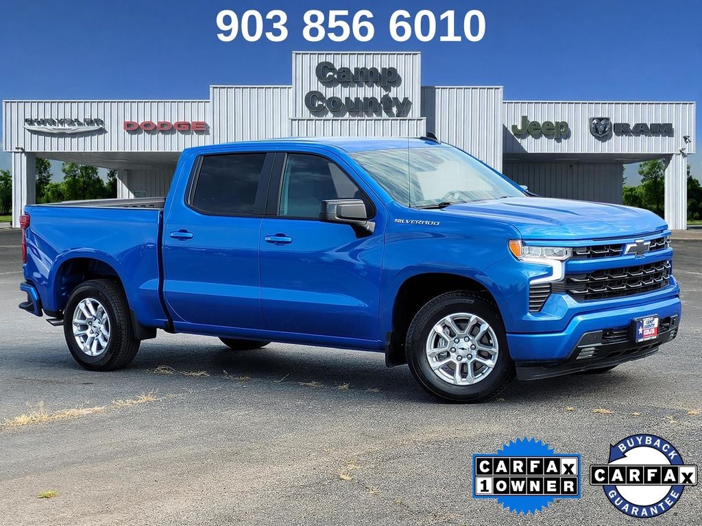 2026 Chevrolet Silverado 1500 RST in Riptide Blue Metallic — front three-quarter view