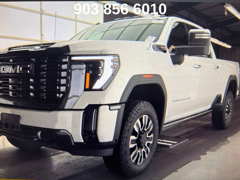2024 GMC Sierra 2500HD Denali Ultimate in Summit White — front three-quarter view
