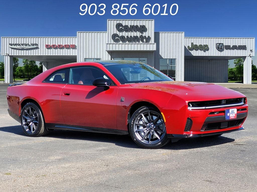 2026 Dodge Charger Scat Pack Plus in Redeye — front three-quarter view