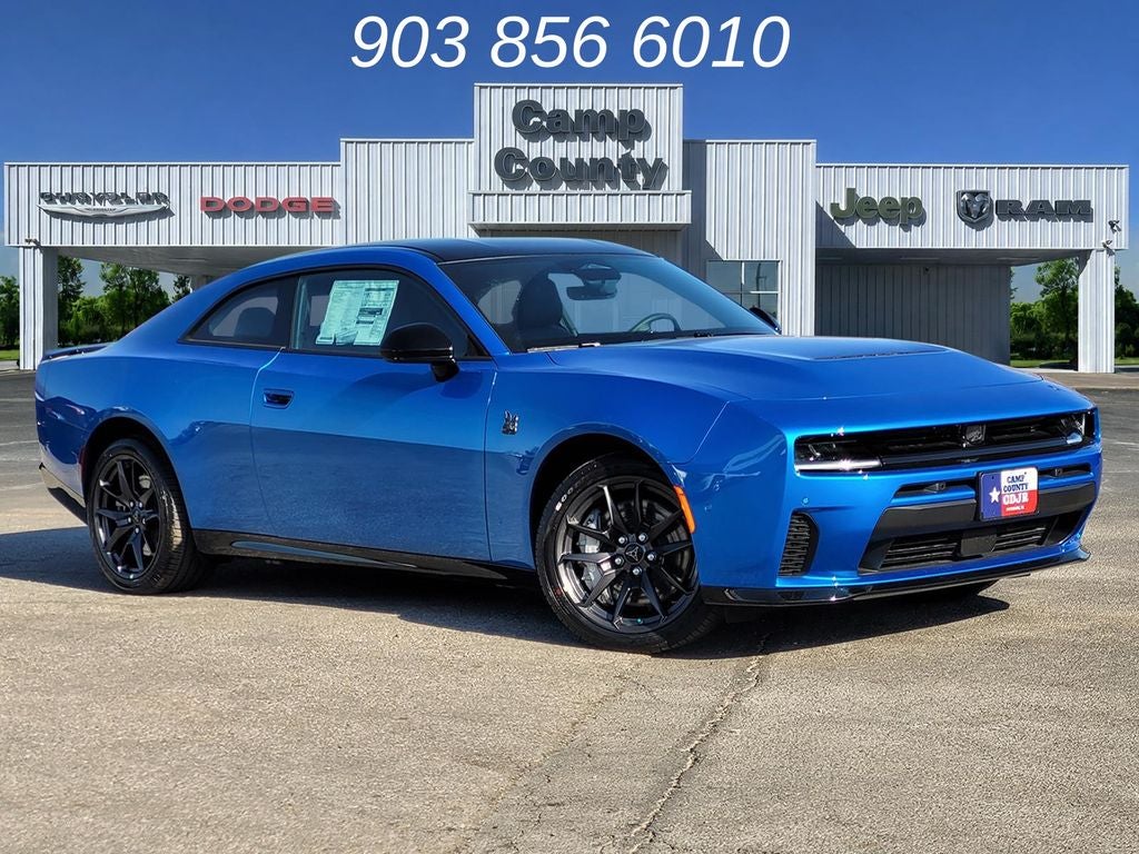 2026 Dodge Charger Scat Pack in Bludicrous — front three-quarter view
