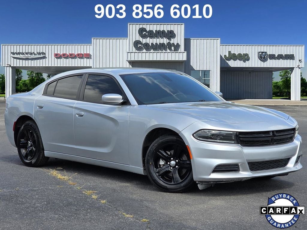 2022 Dodge Charger SXT in Triple Nickel Clearcoat — front three-quarter view