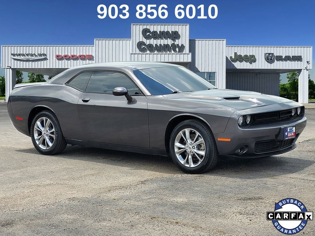 2023 Dodge Challenger SXT in Granite Crystal Metallic Clearcoat — front three-quarter view
