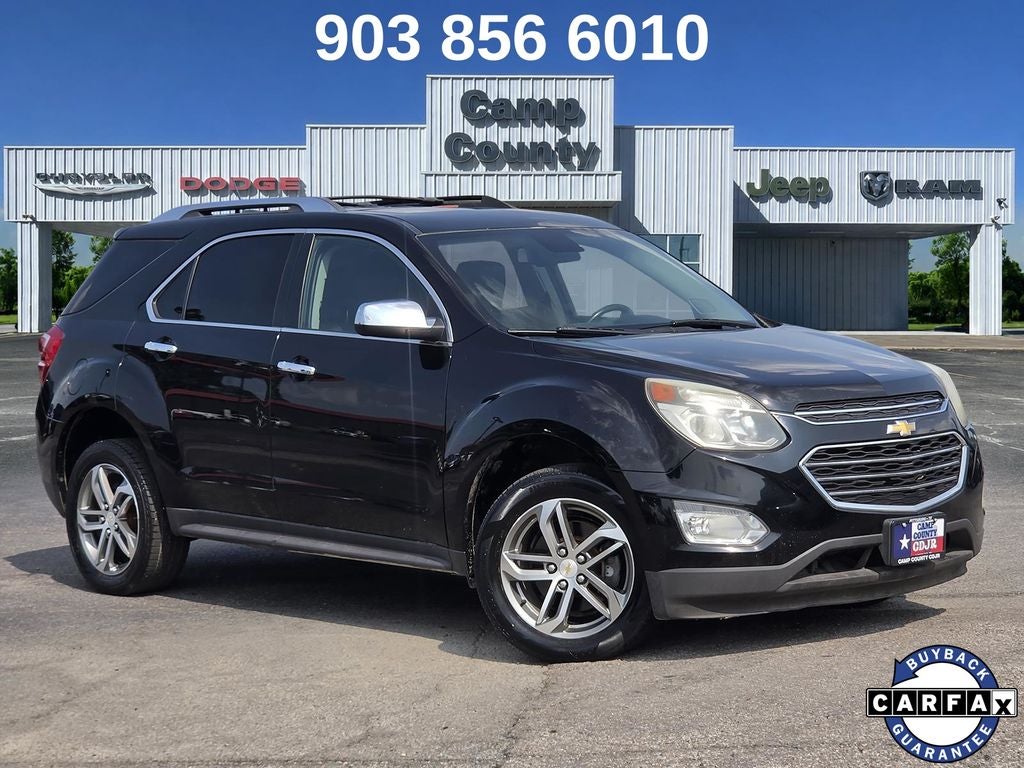 2017 Chevrolet Equinox Premier in Black — front three-quarter view