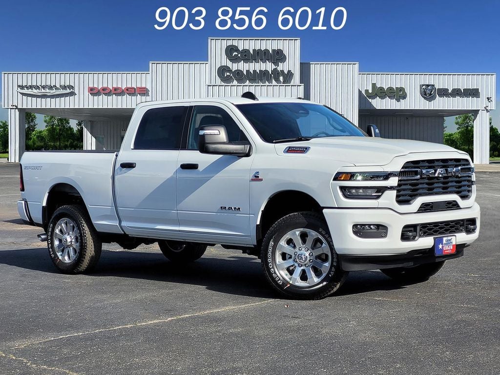 2026 RAM 2500 Big Horn in Bright White Clearcoat — front three-quarter view