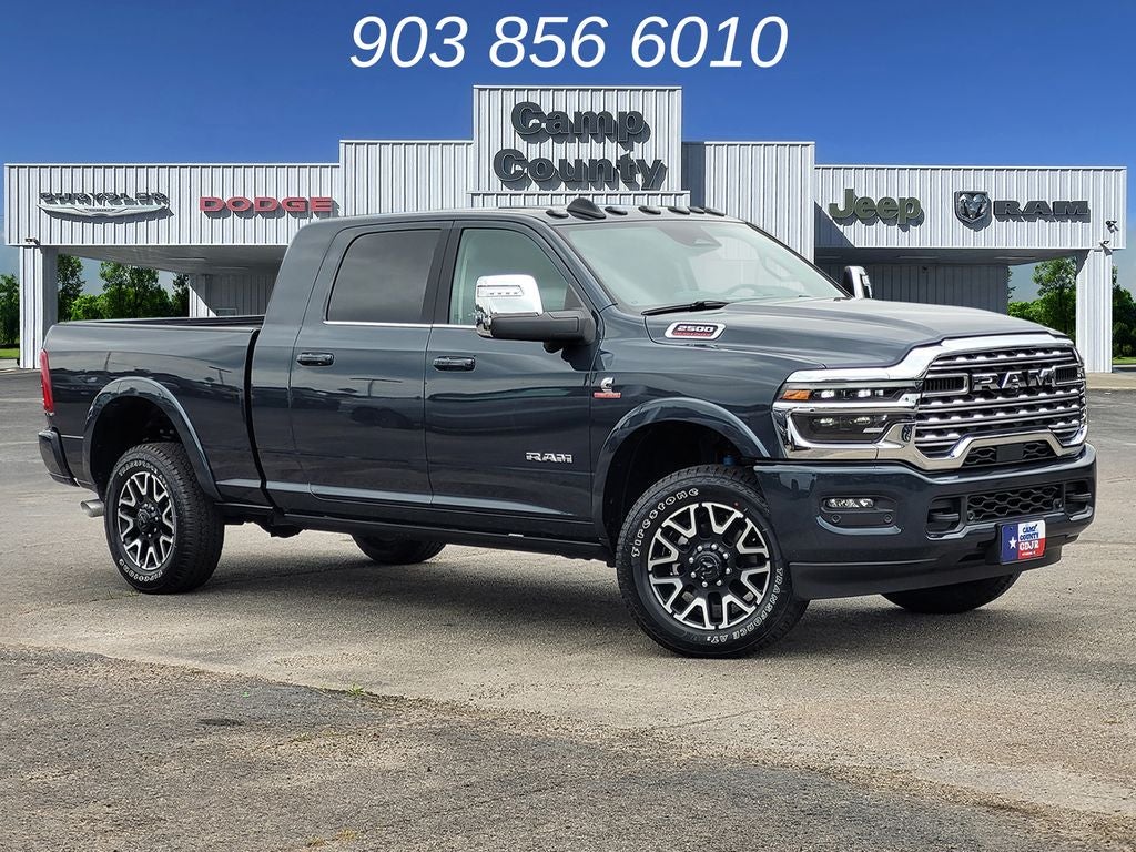 2026 RAM 2500 Limited Longhorn in Forged Blue Metallic — front three-quarter view