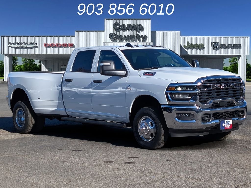 2026 RAM 3500 Tradesman in Bright White Clearcoat — front three-quarter view