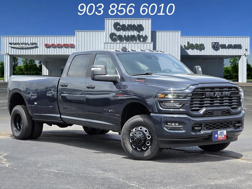2026 RAM 3500 Big Horn in Forged Blue Metallic — front three-quarter view