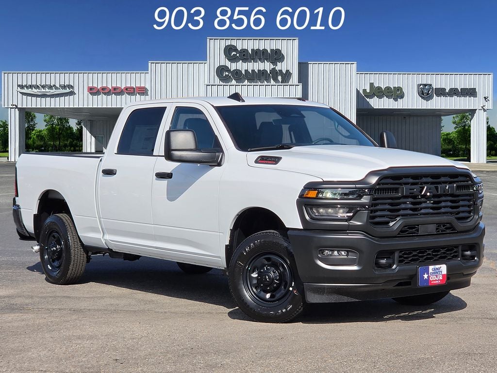 2026 RAM 2500 Tradesman in Bright White Clearcoat — front three-quarter view