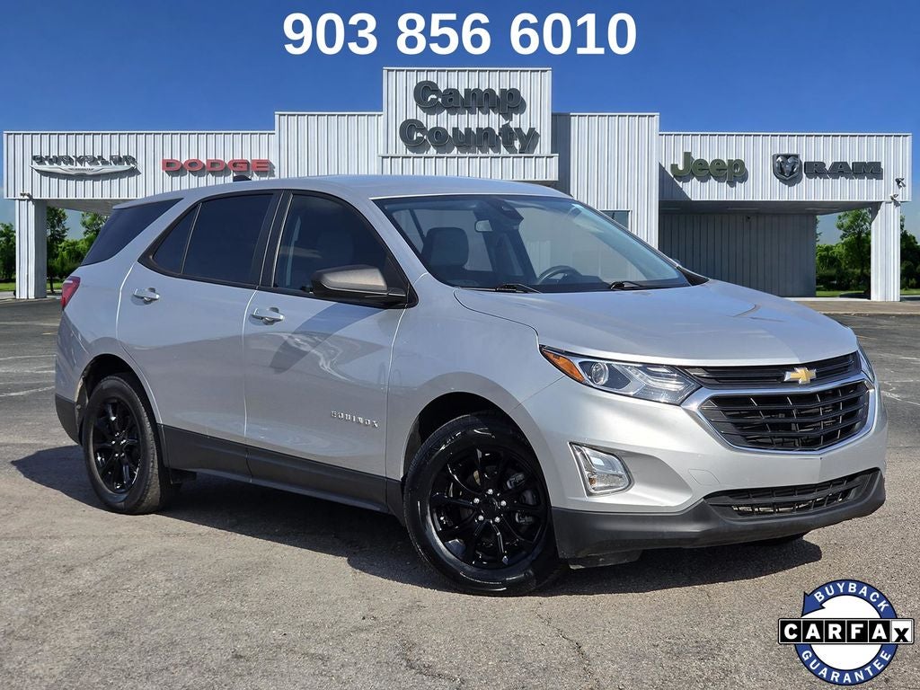 2021 Chevrolet Equinox LS in Silver Ice Metallic — front three-quarter view