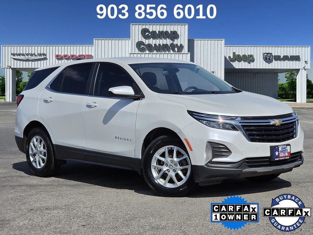 2023 Chevrolet Equinox LT in Pearl — front three-quarter view