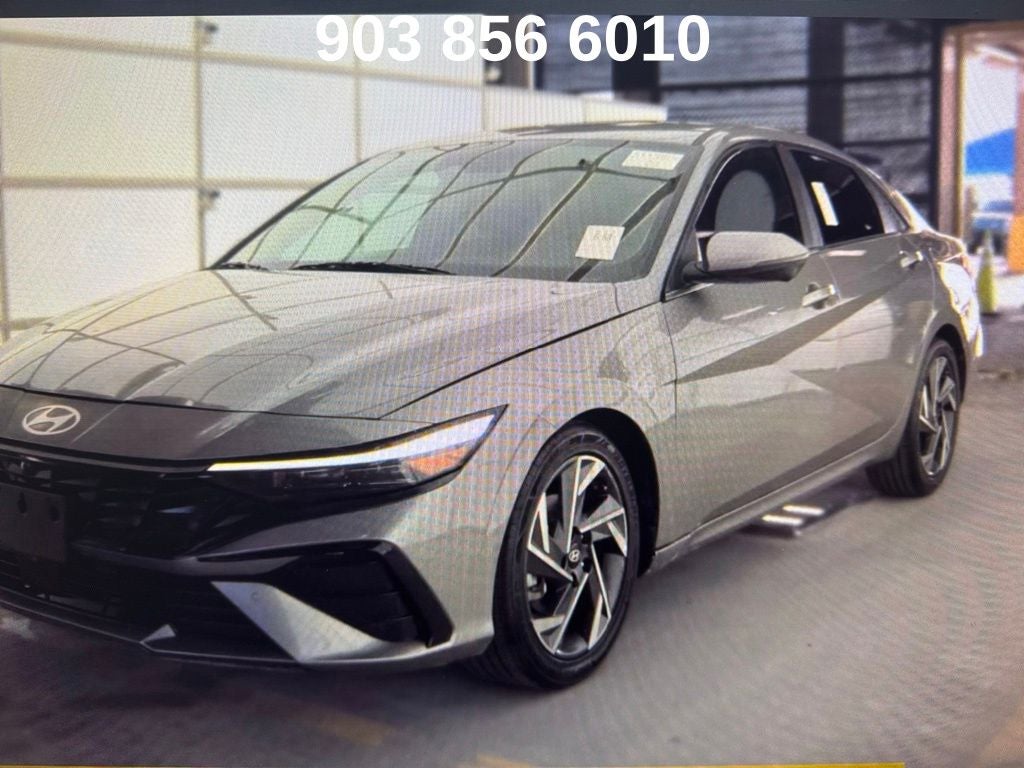 2024 Hyundai Elantra Limited in Fluid Metal — front three-quarter view